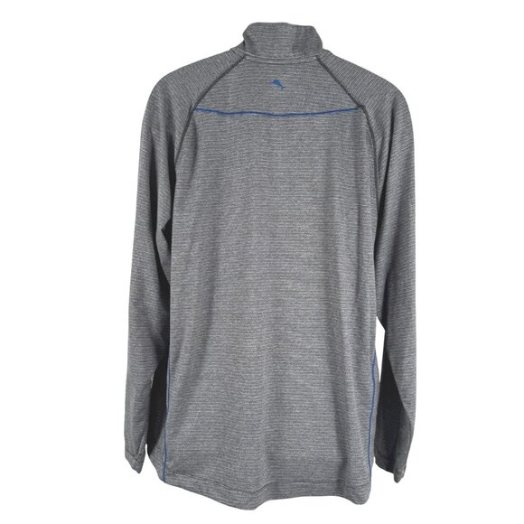 Tommy Bahama Island Zone Pullover Shirt Top‎ Mens XL Gray 1/2 Zip TP-3240 - Picture 4 of 9